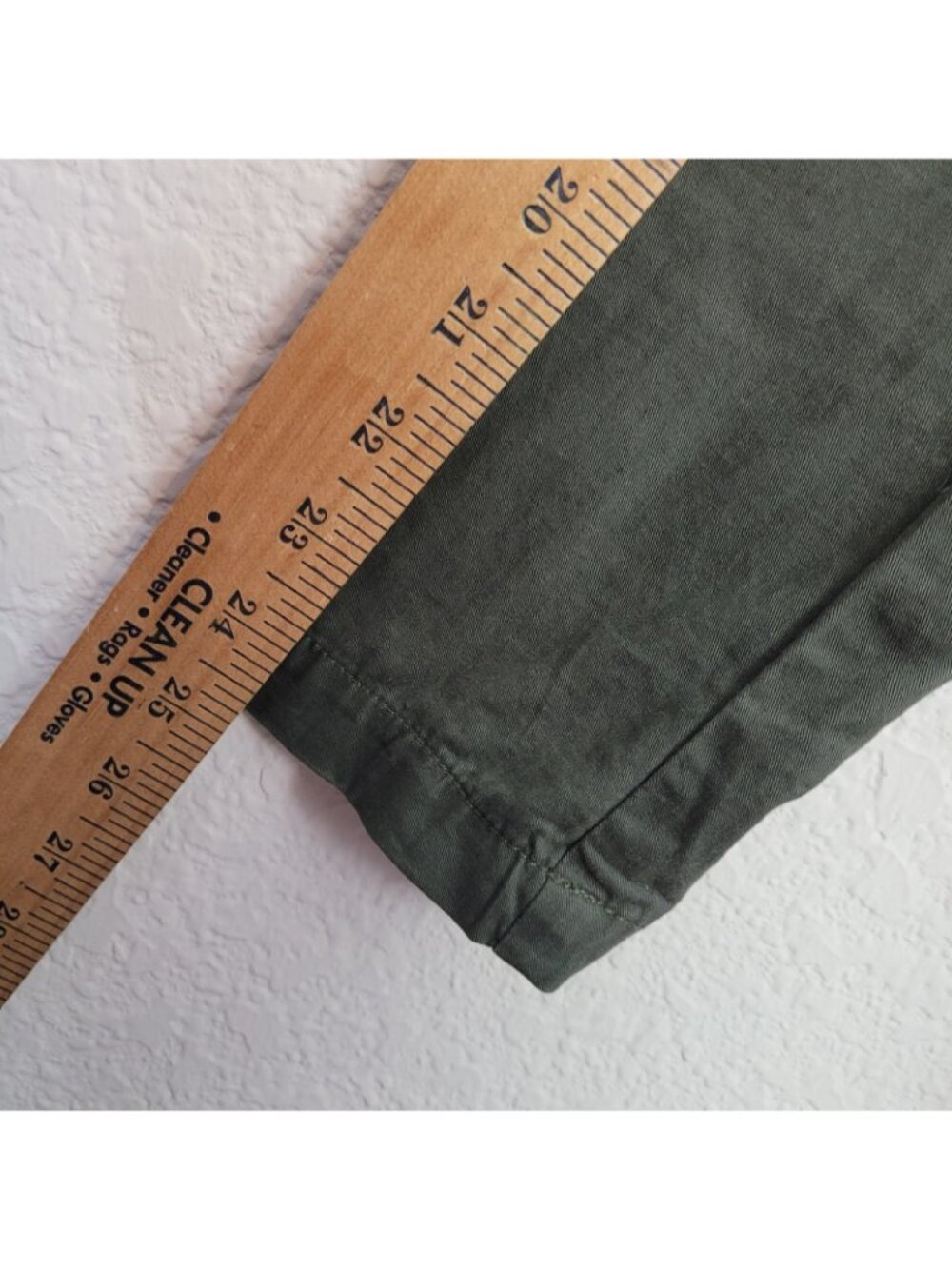 Love Tree Green Military Style Utility Jacket Chore Work Zip & Snap Closure Med - Picture 7 of 10